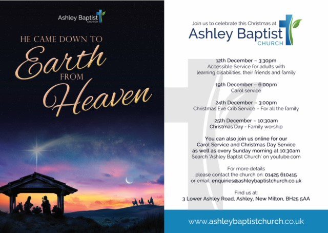 Ashley Baptist Church - Christmas Services 2021